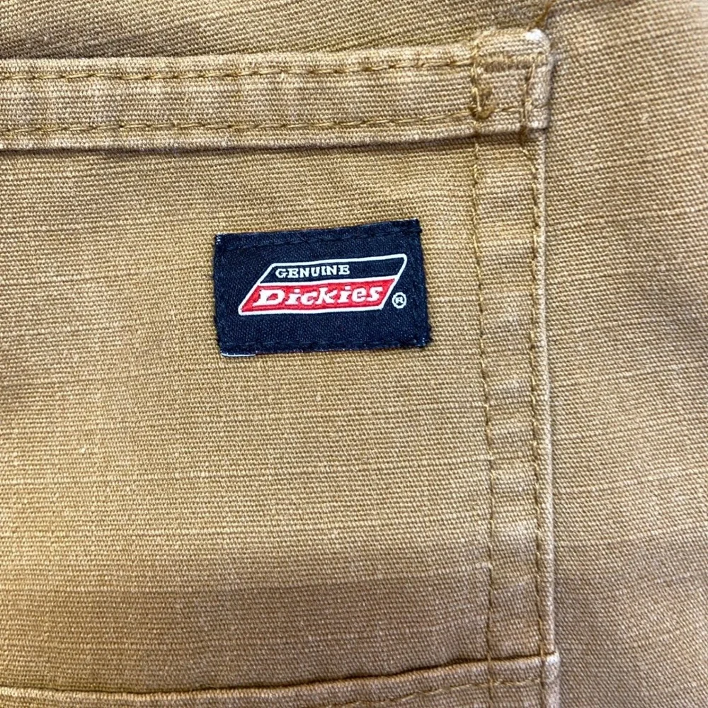 Genuine Dickies Mens Duck Brown‎ Canvas Cargo Shorts Workwear Utility Tan